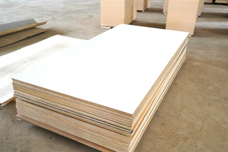 3/4 Melamine Plywood White Color For Furniture Industry